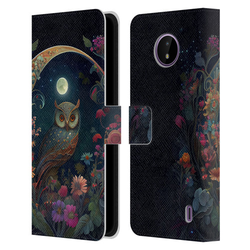 JK Stewart Key Art Owl Leather Book Wallet Case Cover For Nokia C10 / C20