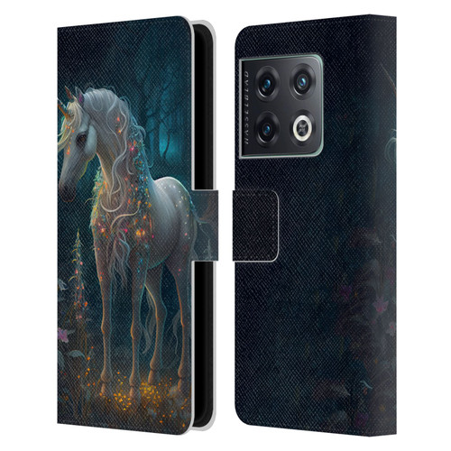 JK Stewart Key Art Unicorn Leather Book Wallet Case Cover For OnePlus 10 Pro