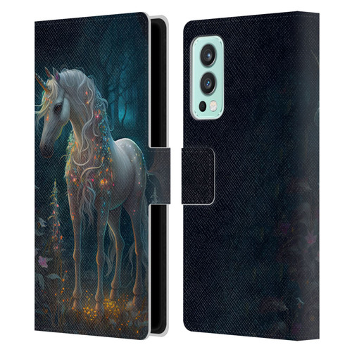 JK Stewart Key Art Unicorn Leather Book Wallet Case Cover For OnePlus Nord 2 5G