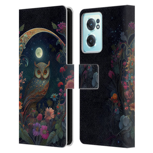 JK Stewart Key Art Owl Leather Book Wallet Case Cover For OnePlus Nord CE 2 5G