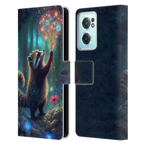 JK Stewart Key Art Raccoon Leather Book Wallet Case Cover For OnePlus Nord CE 2 5G