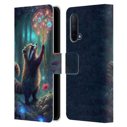 JK Stewart Key Art Raccoon Leather Book Wallet Case Cover For OnePlus Nord CE 5G