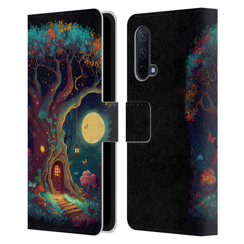 JK Stewart Key Art Tree With Small Door In Trunk Leather Book Wallet Case Cover For OnePlus Nord CE 5G