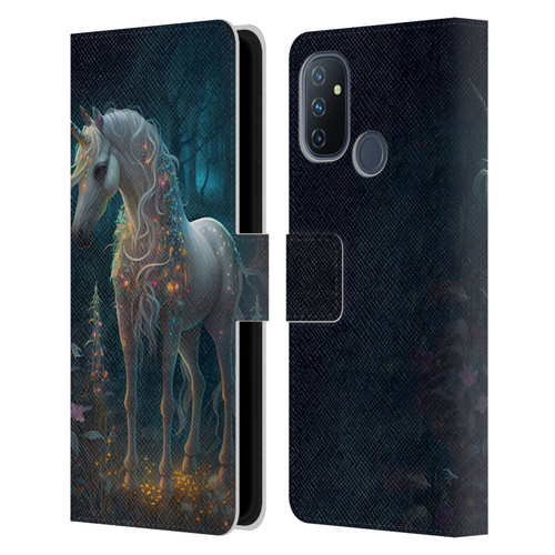 JK Stewart Key Art Unicorn Leather Book Wallet Case Cover For OnePlus Nord N100