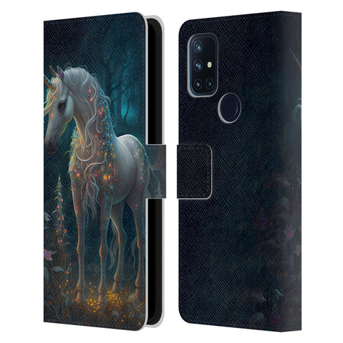 JK Stewart Key Art Unicorn Leather Book Wallet Case Cover For OnePlus Nord N10 5G