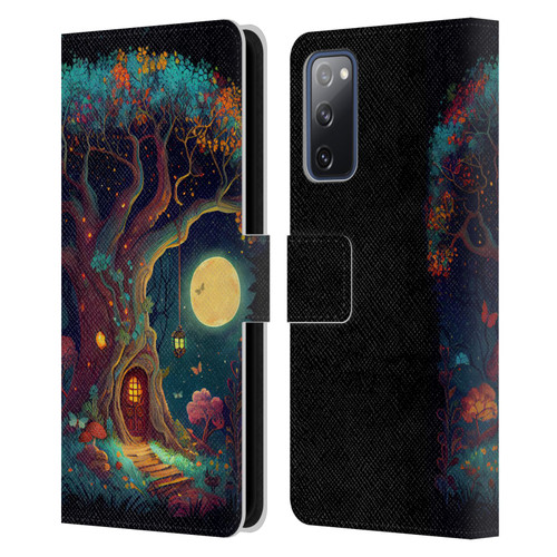 JK Stewart Key Art Tree With Small Door In Trunk Leather Book Wallet Case Cover For Samsung Galaxy S20 FE / 5G
