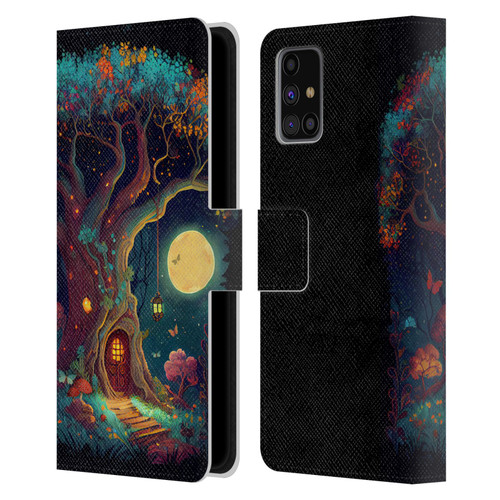 JK Stewart Key Art Tree With Small Door In Trunk Leather Book Wallet Case Cover For Samsung Galaxy M31s (2020)