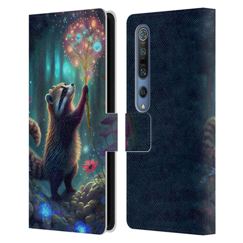 JK Stewart Key Art Raccoon Leather Book Wallet Case Cover For Xiaomi Mi 10 5G / Mi 10 Pro 5G