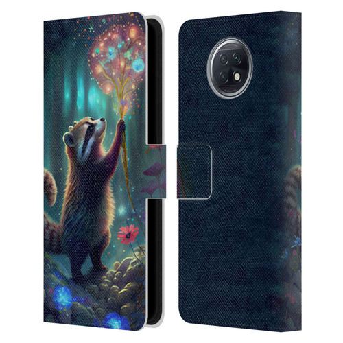 JK Stewart Key Art Raccoon Leather Book Wallet Case Cover For Xiaomi Redmi Note 9T 5G