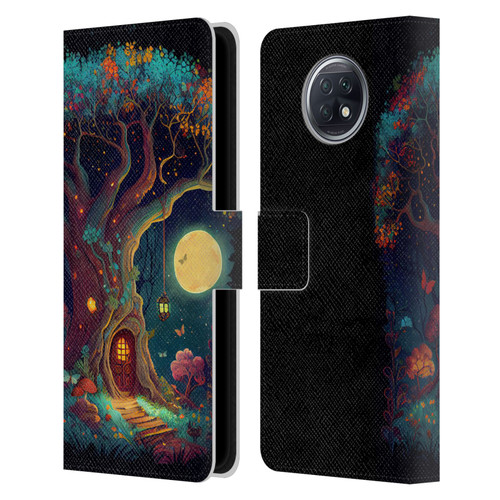 JK Stewart Key Art Tree With Small Door In Trunk Leather Book Wallet Case Cover For Xiaomi Redmi Note 9T 5G