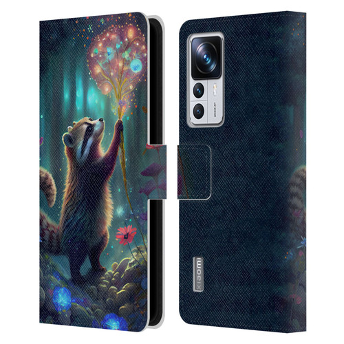 JK Stewart Key Art Raccoon Leather Book Wallet Case Cover For Xiaomi 12T Pro