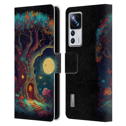 JK Stewart Key Art Tree With Small Door In Trunk Leather Book Wallet Case Cover For Xiaomi 12T Pro