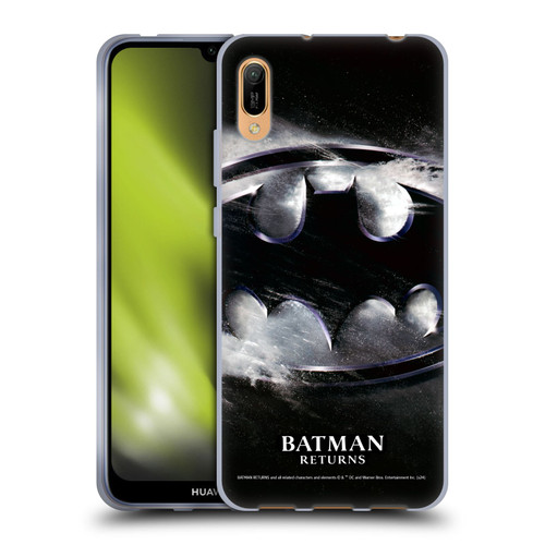 Batman Returns Key Art Oversized Logo Soft Gel Case for Huawei Y6 Pro (2019)