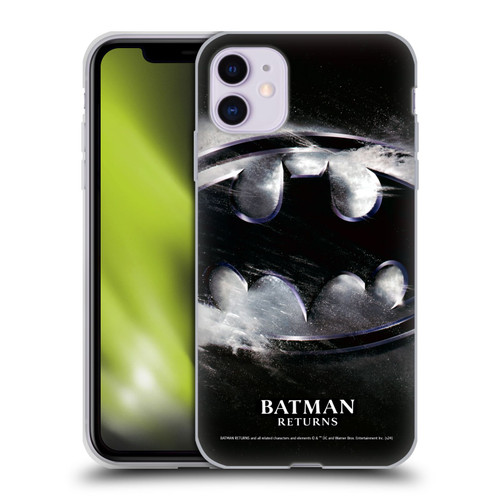 Batman Returns Key Art Oversized Logo Soft Gel Case for Apple iPhone 11