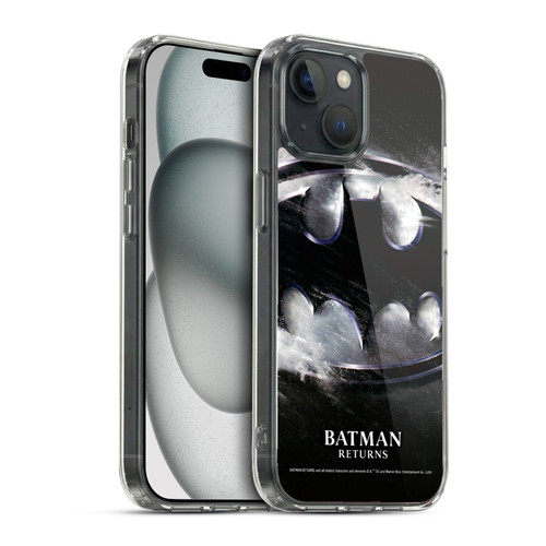 Batman Returns Key Art Oversized Logo Soft Gel Case for Apple iPhone 15 & MagSafe