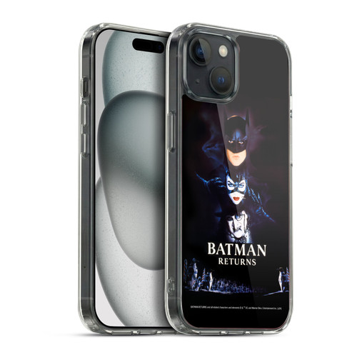 Batman Returns Key Art Poster Soft Gel Case for Apple iPhone 15 Plus & MagSafe