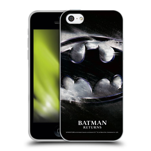 Batman Returns Key Art Oversized Logo Soft Gel Case for Apple iPhone 5c