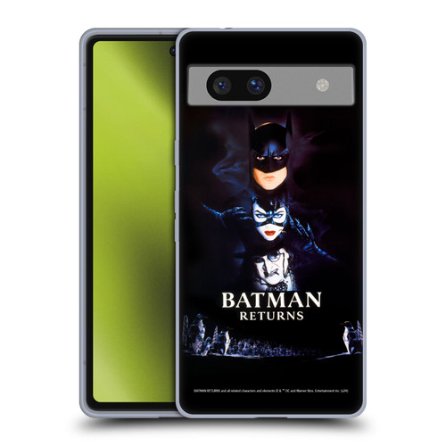 Batman Returns Key Art Poster Soft Gel Case for Google Pixel 7a