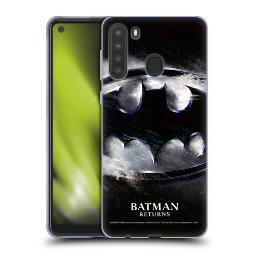 Batman Returns Key Art Oversized Logo Soft Gel Case for Samsung Galaxy A21 (2020)