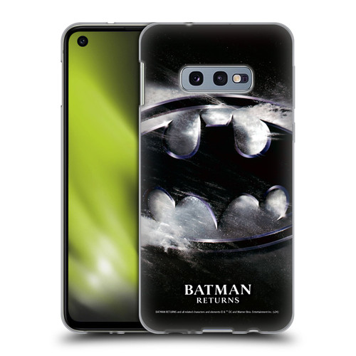 Batman Returns Key Art Oversized Logo Soft Gel Case for Samsung Galaxy S10e