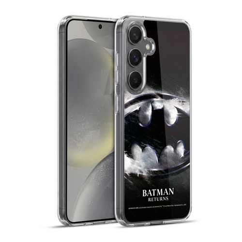 Batman Returns Key Art Oversized Logo Soft Gel Case for Samsung Galaxy S24+ 5G & MagSafe