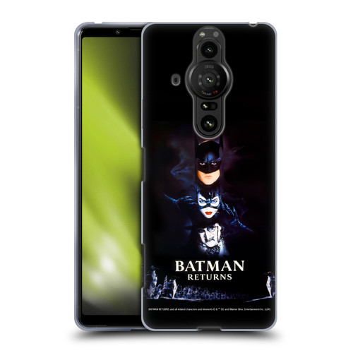 Batman Returns Key Art Poster Soft Gel Case for Sony Xperia Pro-I