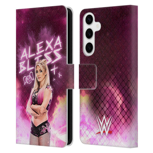 WWE Alexa Bliss Portrait Leather Book Wallet Case Cover For Samsung Galaxy S24+ 5G