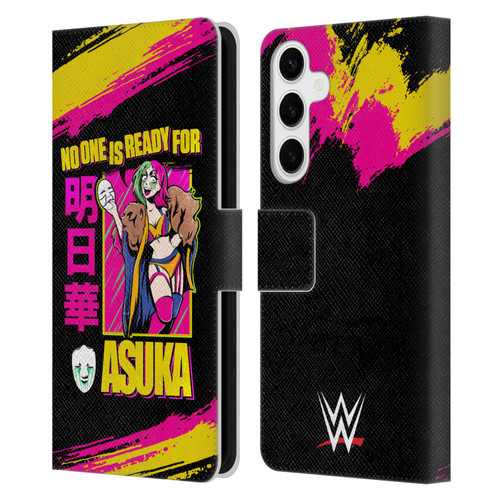 WWE Asuka No One Is Ready Leather Book Wallet Case Cover For Samsung Galaxy S24+ 5G