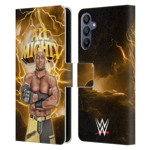 WWE Bobby Lashley Portrait Leather Book Wallet Case Cover For Samsung Galaxy A15