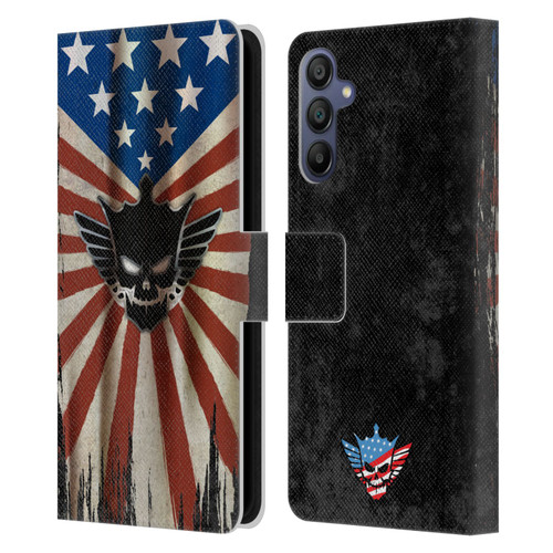 WWE Cody Rhodes Distressed Flag Leather Book Wallet Case Cover For Samsung Galaxy A15
