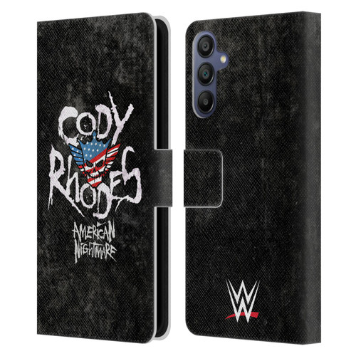 WWE Cody Rhodes Distressed Name Leather Book Wallet Case Cover For Samsung Galaxy A15