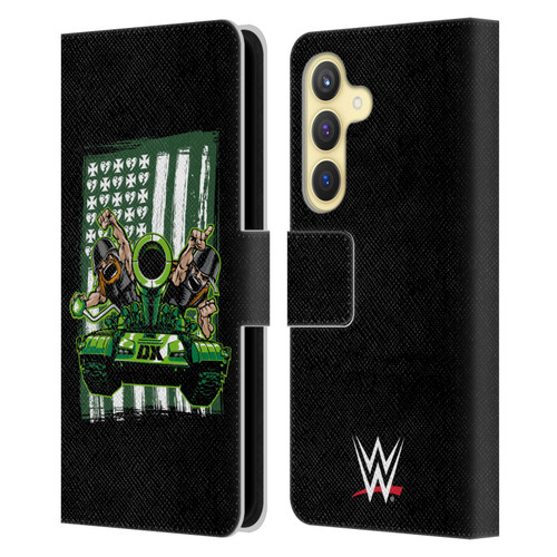 WWE D-Generation X Flag Leather Book Wallet Case Cover For Samsung Galaxy S24 5G