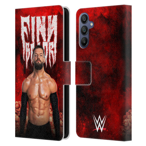 WWE Finn Balor Portrait Leather Book Wallet Case Cover For Samsung Galaxy A15