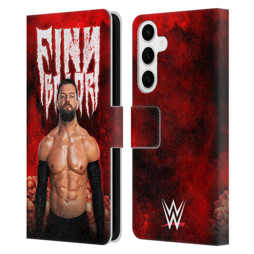 WWE Finn Balor Portrait Leather Book Wallet Case Cover For Samsung Galaxy S24+ 5G