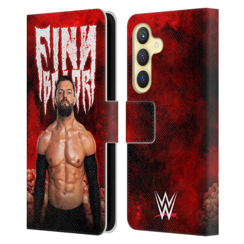WWE Finn Balor Portrait Leather Book Wallet Case Cover For Samsung Galaxy S24 5G