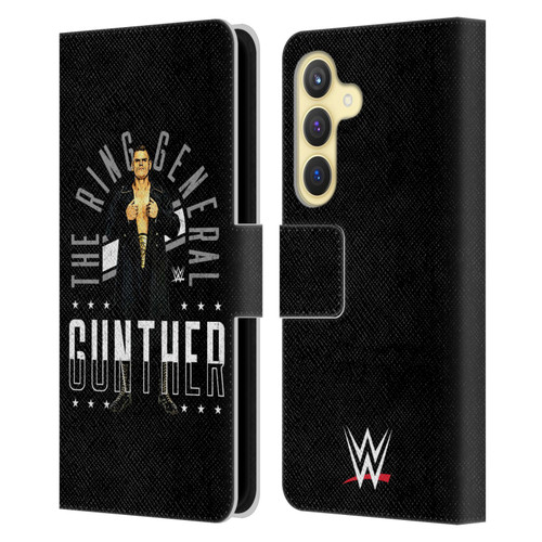 WWE Gunther Ring General Leather Book Wallet Case Cover For Samsung Galaxy S24 5G
