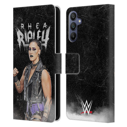 WWE Rhea Ripley Portrait Leather Book Wallet Case Cover For Samsung Galaxy A15