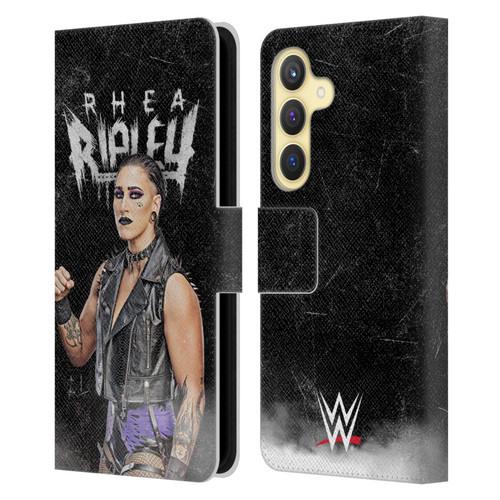 WWE Rhea Ripley Portrait Leather Book Wallet Case Cover For Samsung Galaxy S24 5G