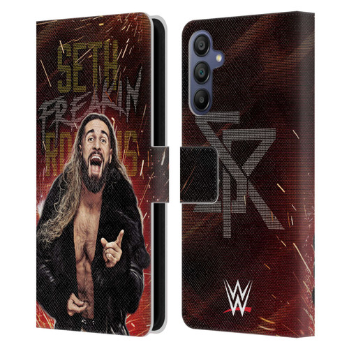 WWE Seth Rollins LED Leather Book Wallet Case Cover For Samsung Galaxy A15