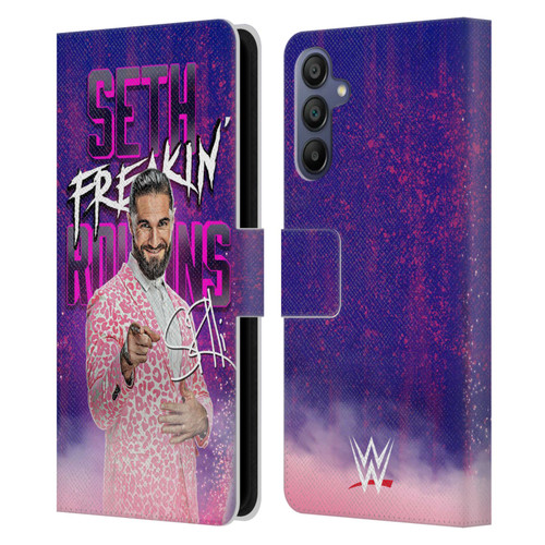 WWE Seth Rollins Seth Freakin' Rollins Leather Book Wallet Case Cover For Samsung Galaxy A15