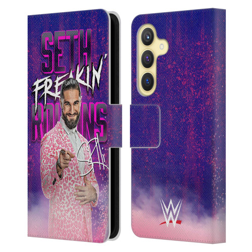 WWE Seth Rollins Seth Freakin' Rollins Leather Book Wallet Case Cover For Samsung Galaxy S24 5G