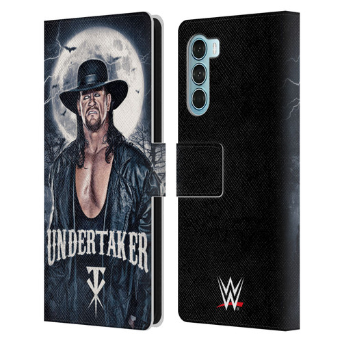 WWE The Undertaker Portrait Leather Book Wallet Case Cover For Motorola Edge S30 / Moto G200 5G