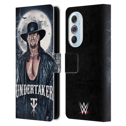 WWE The Undertaker Portrait Leather Book Wallet Case Cover For Motorola Edge X30