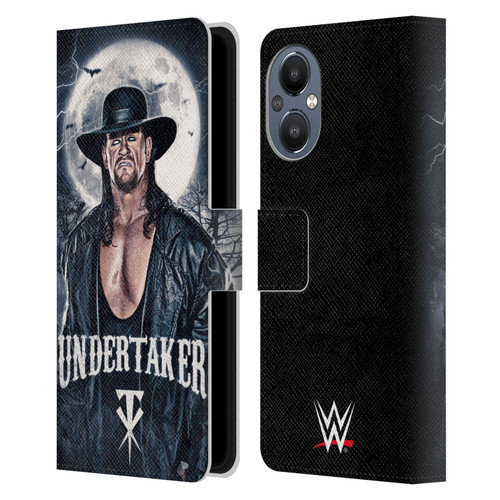 WWE The Undertaker Portrait Leather Book Wallet Case Cover For OnePlus Nord N20 5G
