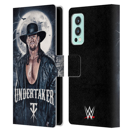 WWE The Undertaker Portrait Leather Book Wallet Case Cover For OnePlus Nord 2 5G