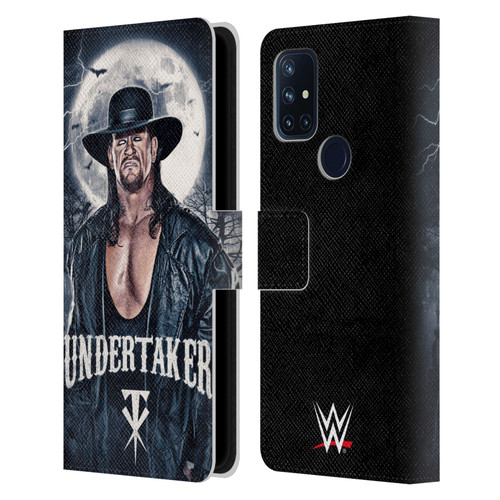 WWE The Undertaker Portrait Leather Book Wallet Case Cover For OnePlus Nord N10 5G