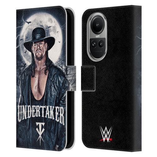 WWE The Undertaker Portrait Leather Book Wallet Case Cover For OPPO Reno10 5G / Reno10 Pro 5G