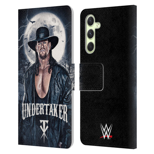 WWE The Undertaker Portrait Leather Book Wallet Case Cover For Samsung Galaxy A54 5G