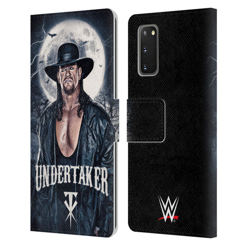 WWE The Undertaker Portrait Leather Book Wallet Case Cover For Samsung Galaxy S20 / S20 5G