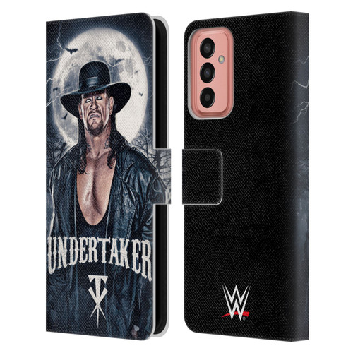 WWE The Undertaker Portrait Leather Book Wallet Case Cover For Samsung Galaxy M13 (2022)